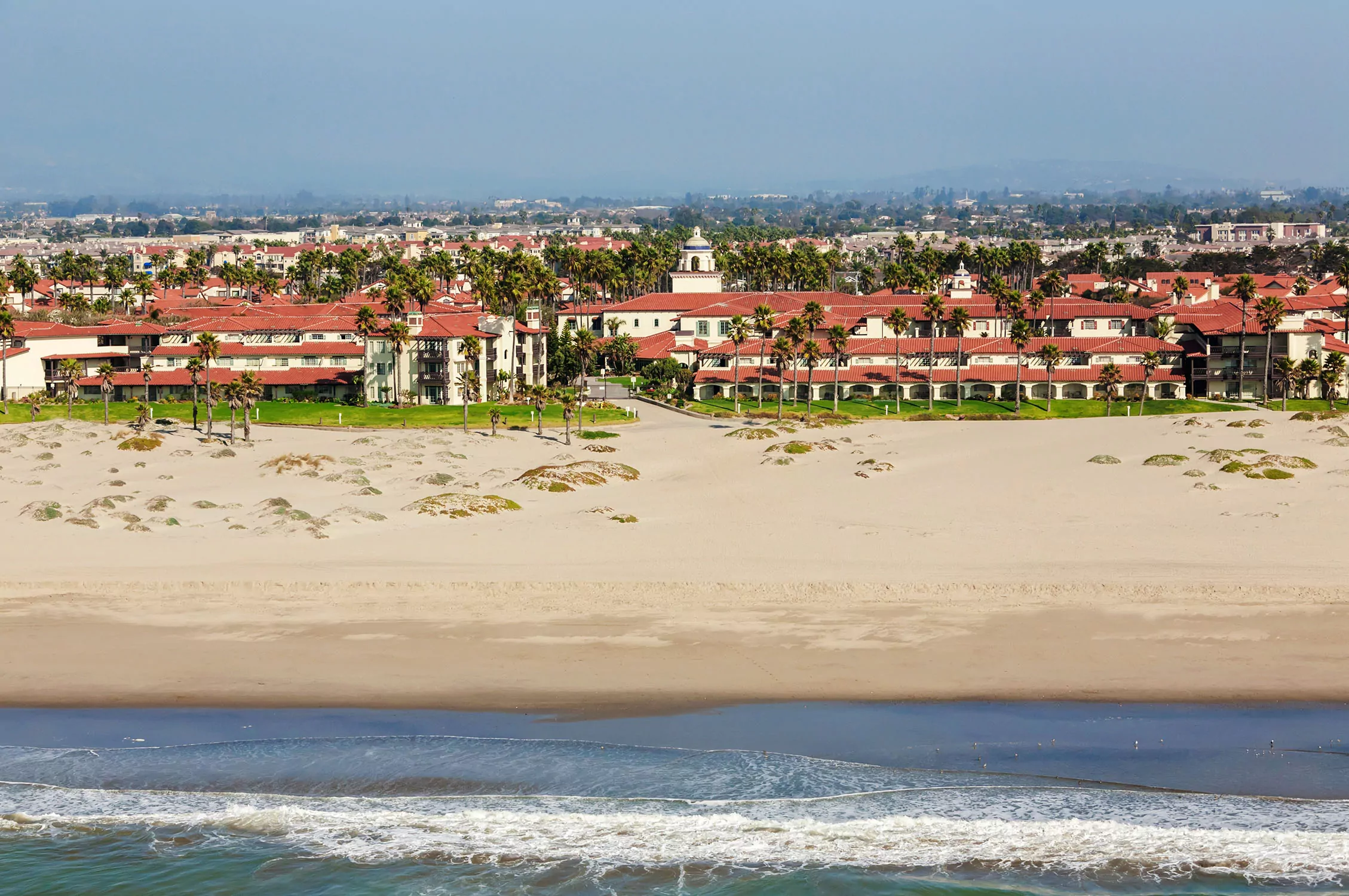 Zachari Dunes beach drone photo